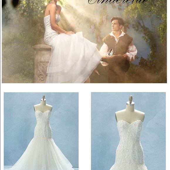 Alfred Angelo Disney Cinderella Style 216 Wedding Gown NWT RARE - Picture 7 of 7